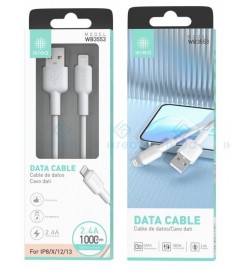 Cable USB Iphone WB3553 1m 3.4A